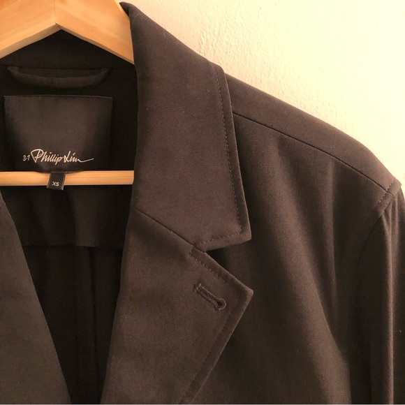 3.1 Phillip Lim Wool-mix Unconructed Shirt Jacket in Black (size XS) - Picture 3 of 5